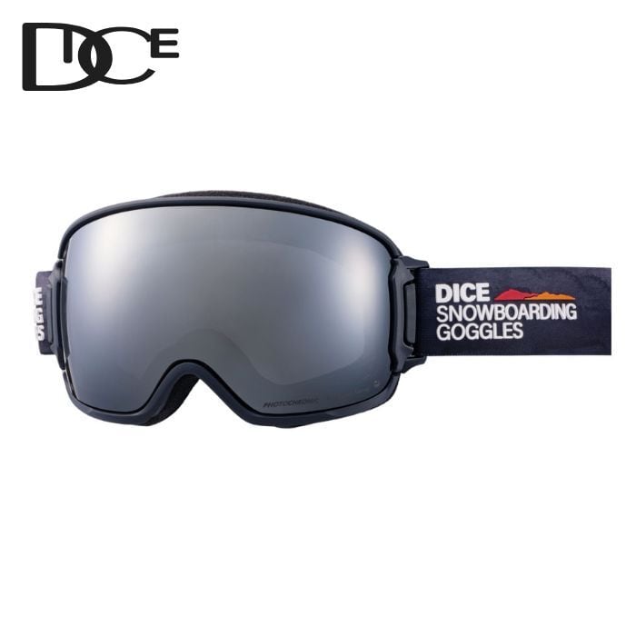 DICE BANK（ダイス バンク）DMSM スノーゴーグル　+ ベルトクリップ 23-24 DICE BH-9 ベルトクリップ ダイス BLACK スノーゴーグル用