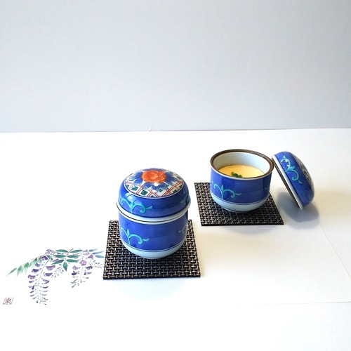 染錦牡丹絵茶碗蒸し2個セットの商品画像2