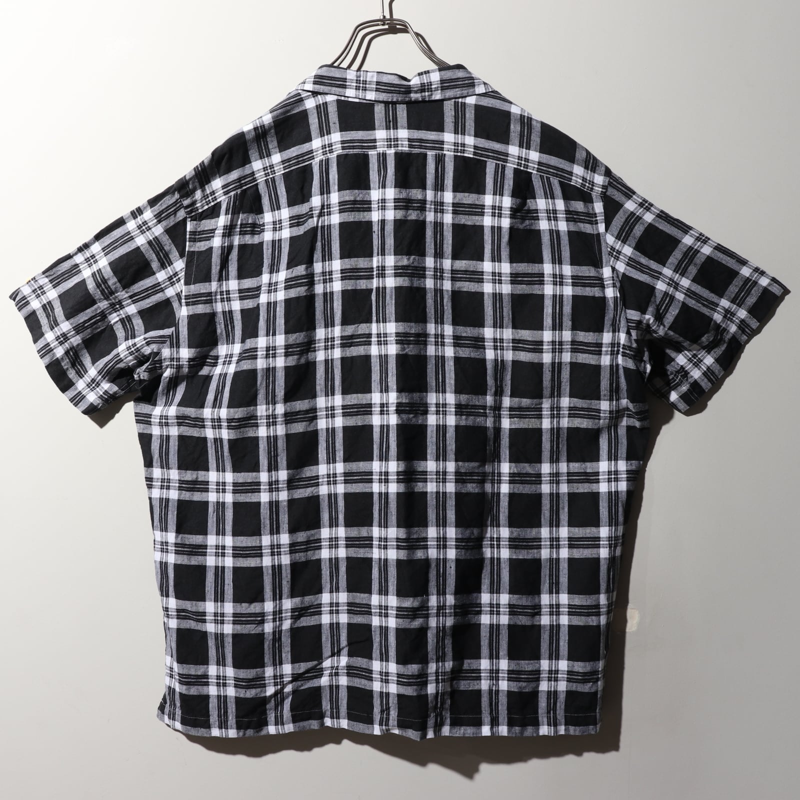 美品 XL 黒 チェック柄 Clayton ポロラルフローレン 半袖開襟 美品 XL 黒 チェック柄 Clayton ポロラルフローレン 半袖開襟