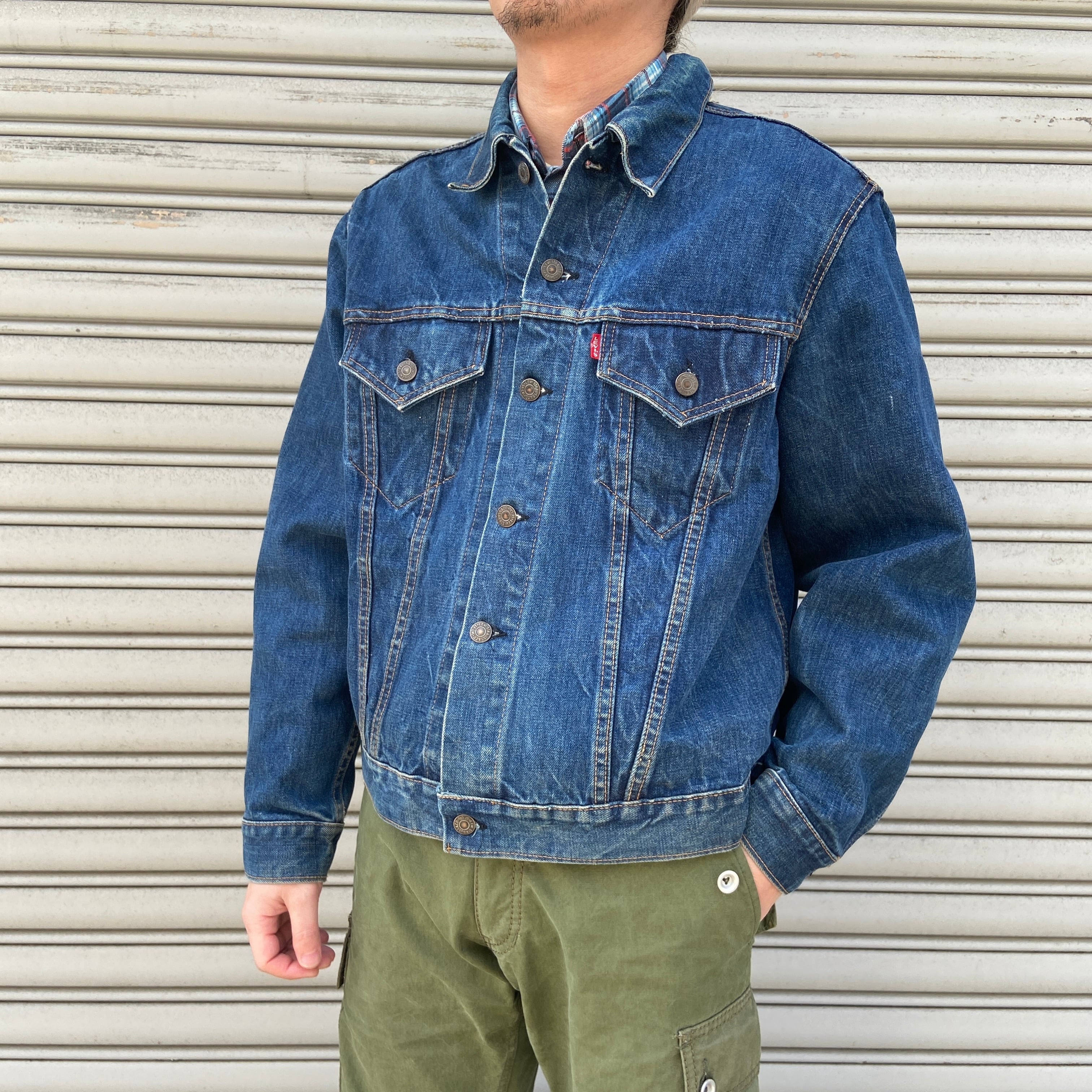 80s USA製 リーバイス 71506 ブランケット付デニムGジャン L相当