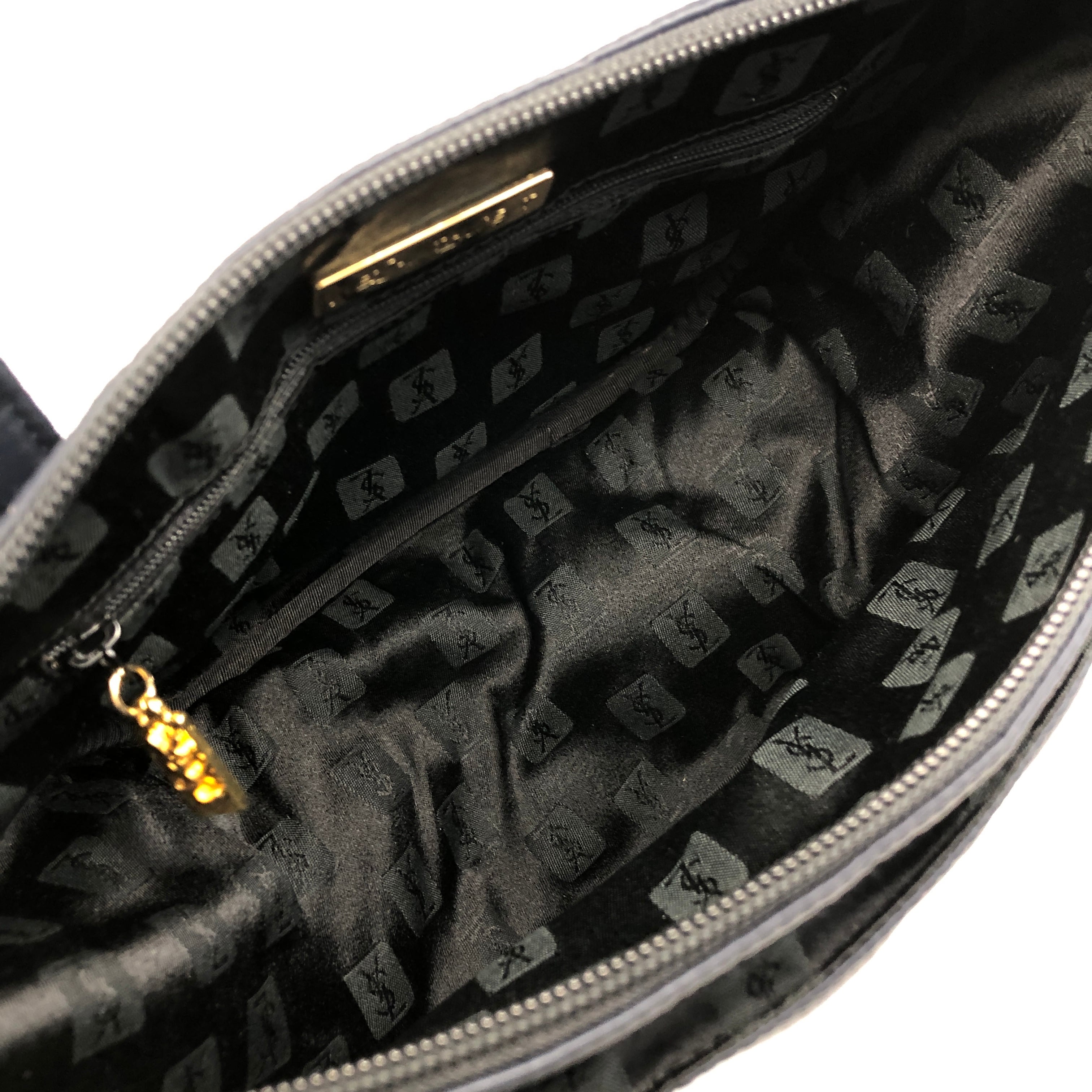 Yves Saint Laurent イヴ・サンローラン ハンドバッグ ネイビー YSL