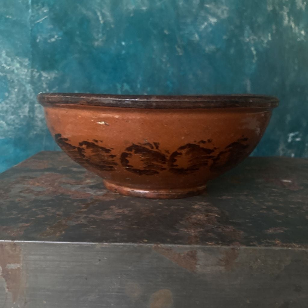 19世紀スウェーデンレッドウェアボウル | Myshica Antik