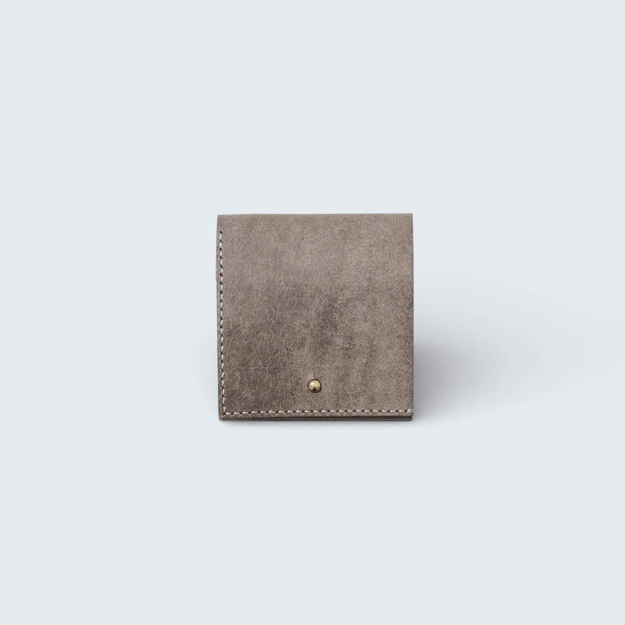 廃盤✨希少✨MORABITO レザー　二つ折り財布　コンパクトウォレット　グレー Chloe（クロエ） 財布 二つ折り財布 Alphabetコンパクト ウォレット