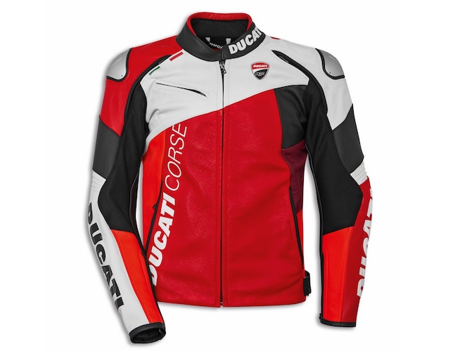 ドゥカティ Speed Evo C1 Leather Jacket White Speed EVO C1 | MotoCAP