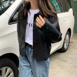 アウター ジャケット 上着 レギュラーカラー フェイクレザー ステンカラー ブルゾン 襟付き 長袖 襟付き ワイド ポケット 大人可愛い きれいめ シンプル カジュアル 上品 お洒落 大人女子 こなれ感 ラフ マニッシュ ガーリー エレガント 主役級 抜け感 無地 春 秋 冬 10代 20代 30代 40代 ママ 通勤 学生 通学 デート お出かけ 女子会 休日 旅行 着回し 普段使い 重ね着 楽ちん 体型カバー 定番 トレンド 流行 インスタ映え S M L ブラック アプリコット