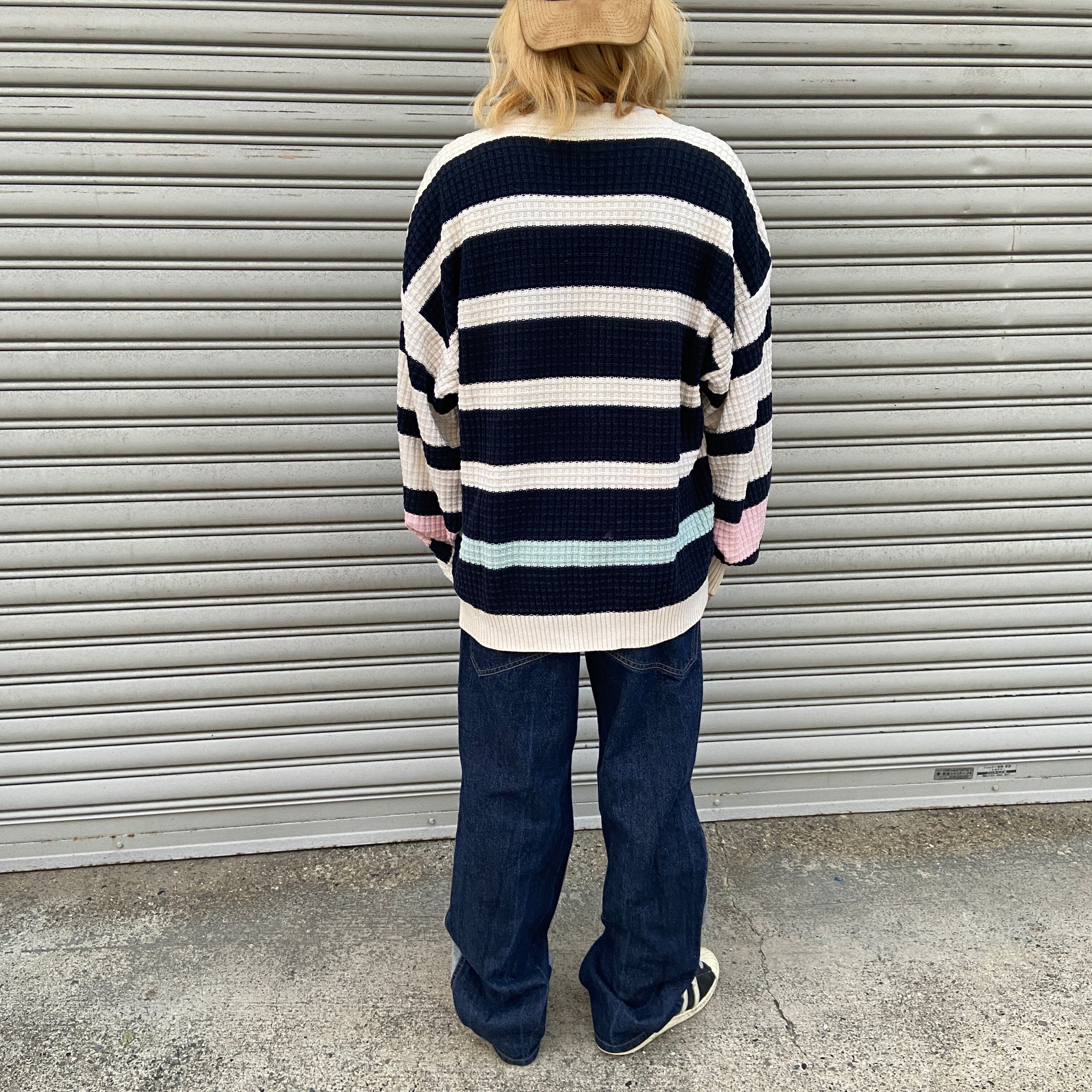 送料無料』80s TOMMY HILFIGER 初期タグ ボーダーセーター