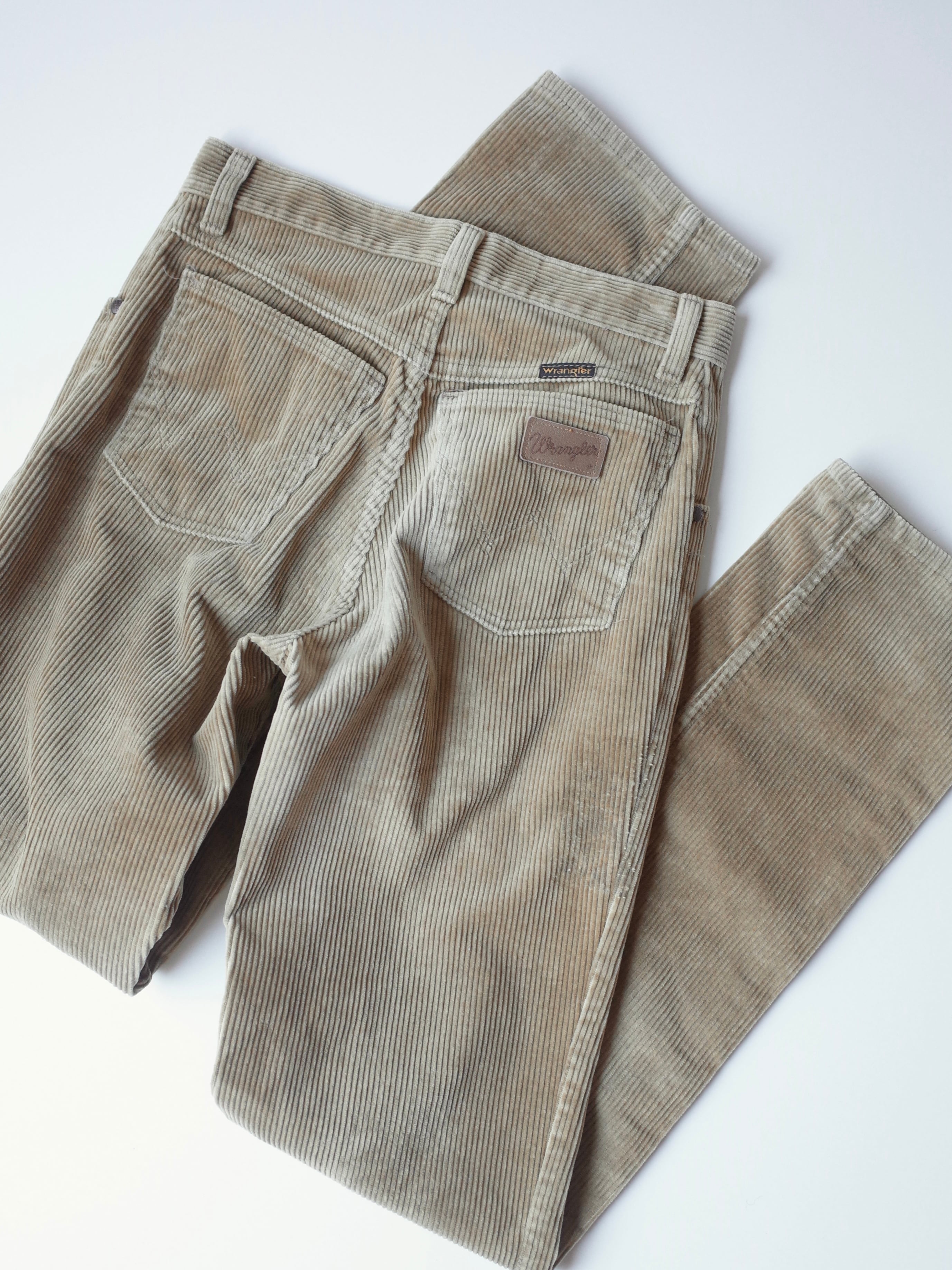 80s Euro Wrangler wide wale corduroy pants