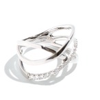 ダイヤモンド デザインリング pt950 / 0.200ct