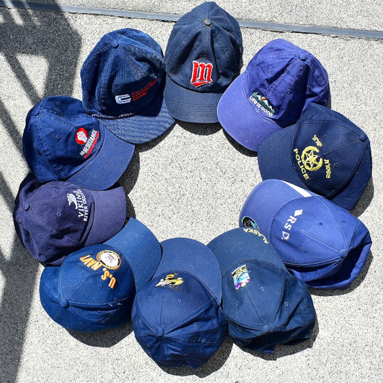 1点物◇アメリカ海軍US NAVYロゴ刺繍ベースボールキャップ古着メンズ 