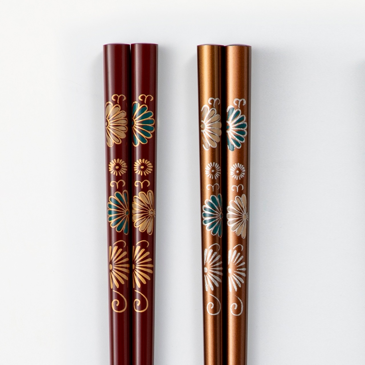 長菊(先乾漆) 5膳セット・画像3