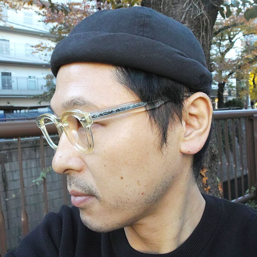 EYEVAN / WEBB-BR(47) / ECR エクリュ・クリア ボストンウェリントン