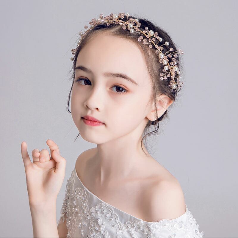 女の子 ヘッドアクセサリー ハンドメイド 子供用 フォーマル 髪飾り ヘアアクセサリー ステージ 誕生日プレゼント 発表会 花童 結婚式 Kodomom Net はファッションウェアに関する商品のオンラインストアです