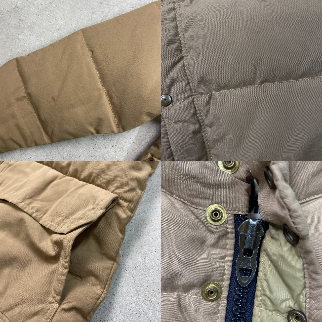 70年代 USA製 CAMP7 キャンプセブン ダウンジャケット メンズS 古着