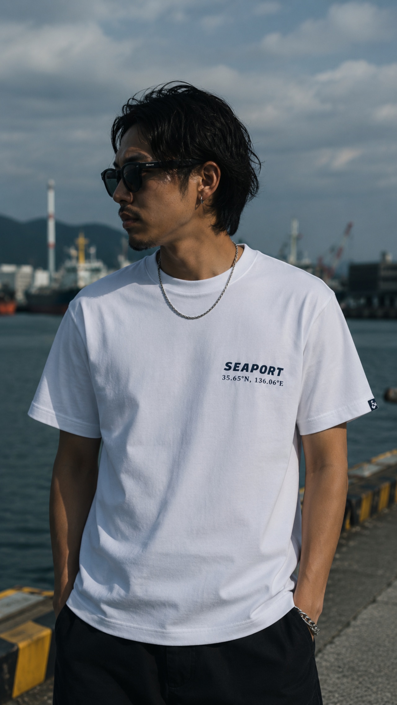 【THE ESSENTIAL LOGO TEE】CLEAN DOCK(White) 画像3