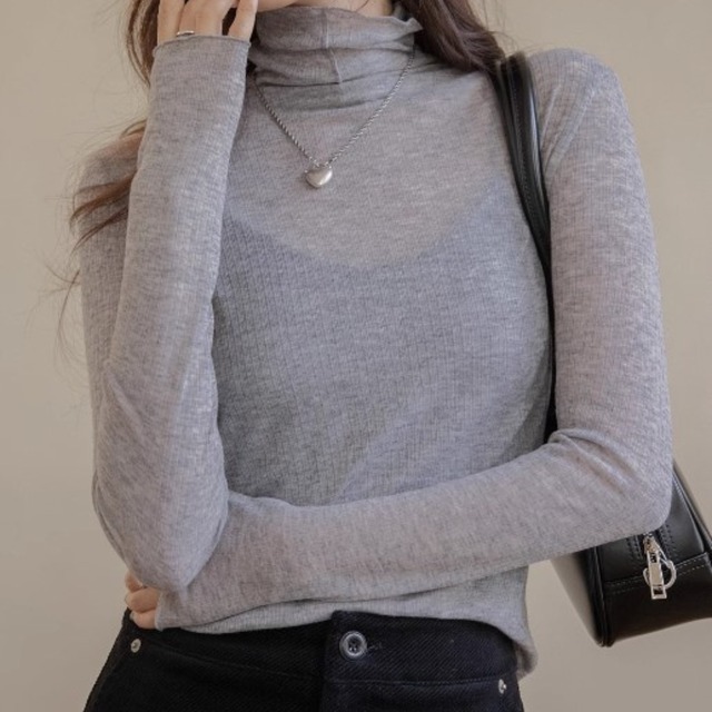 シアータートルネックカットソー