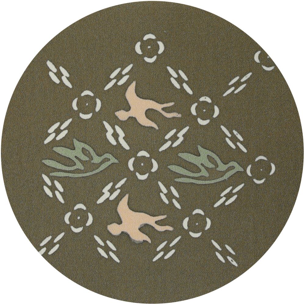 ろうけつ染　額　「 霞襷花鳥文」