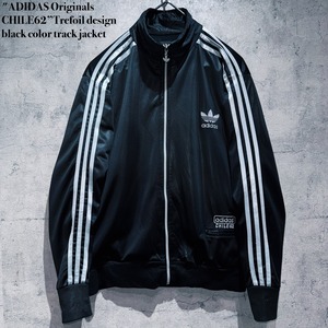 "ADIDAS Originals CHILE62”Trefoil design black color track jacket