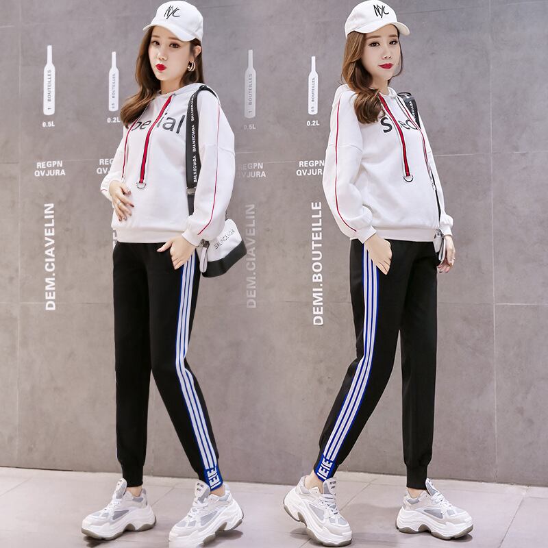 【新作】【送料無料】 マタニティウェア2020冬の新しいアウターウェアハーレムパンツ、サイドに3つのバー、ベルベットの厚みのある妊娠中のベリーパンツ-アリババ ウィンター 冬物 expec244187793417