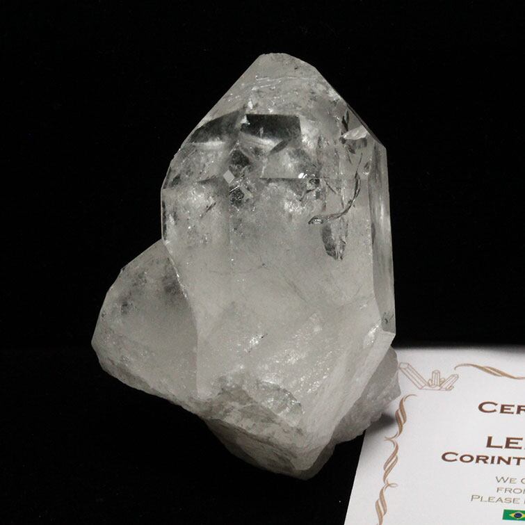 水晶 クラスター 虹入り ブラジル ミナスジェライス州 コリント産 レムリアンシード 証明書付属 一点物 272-159