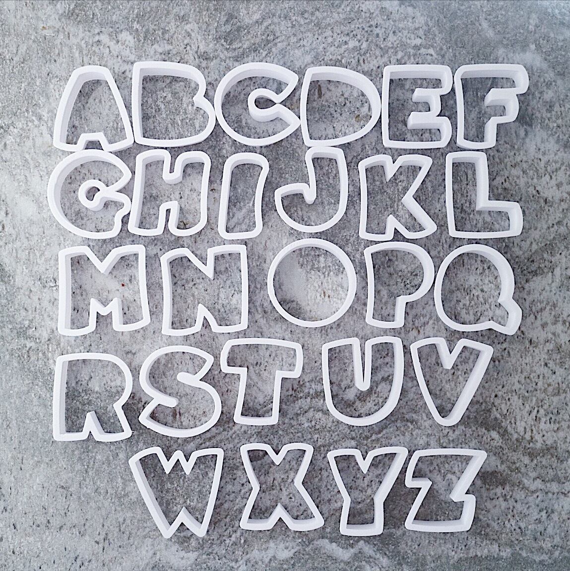 大文字アルファベット 3.5cm【クッキーカッター cookie cutter】 | mgodis