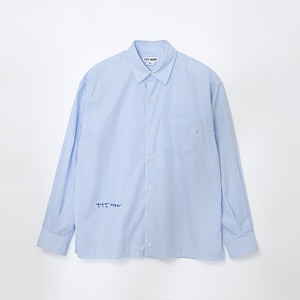 Regular collar shirt（WHITE STRIPE）
