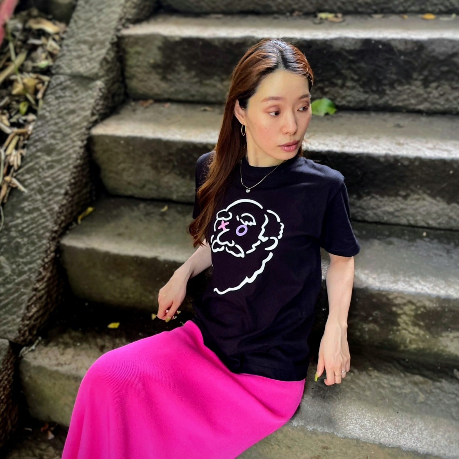 SALE 30％OFF】XOダーウィン T-シャツ “Black” | charLOSE darWIN