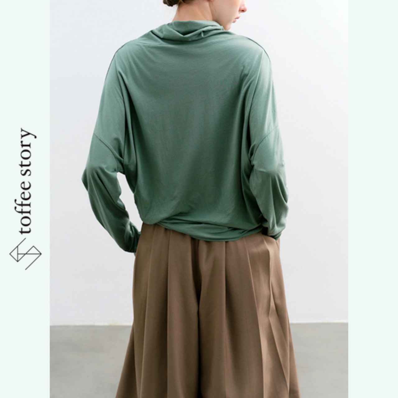 【2color】くしゅっと襟と美シルエットの純コットンT 《P0247》