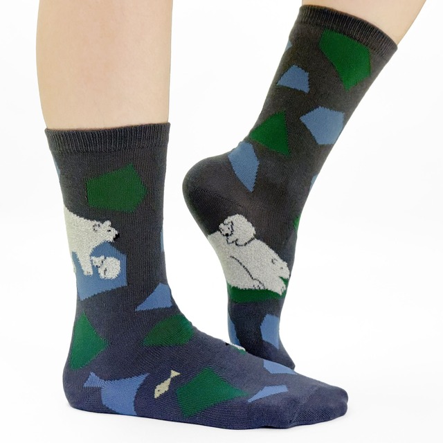 【Miyuki Matsuo】松尾ミユキ  SOCKS POLAR BEAR シロクマ ソックス