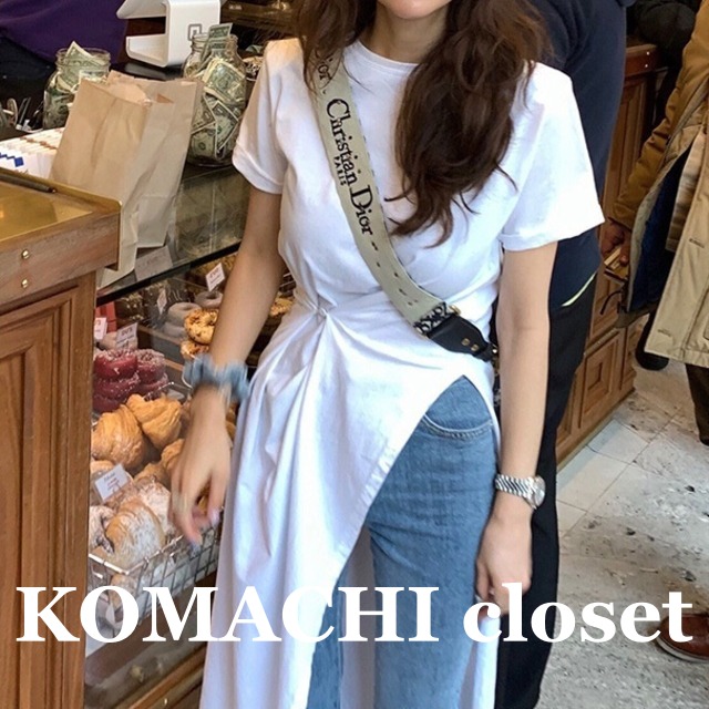 【送料無料】 ロングTシャツ レディース Tシャツワンピ ウエストマーク カットソー サイドスリット オルチャン ホワイト ブラック 白 黒 韓国 レディース  細見え かわいい 可愛い 大人可愛い 大人女子 きれいめ シンプル カジュアル 大人 ラフ おしゃれ お洒落 こなれ感 マニッシュ 大人女子 セクシー クール 10代 20代 30代 40代 50代  女子会 デート ショッピング 旅行  トレンド スタイル スリム フリーサイズ 楽ちん 着回し 着痩せ 重ね着