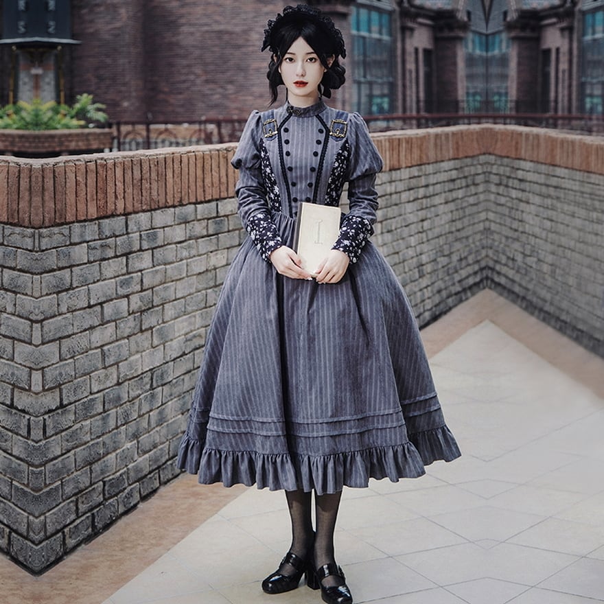 ゴスロリ通販 With U ゴシック ロリィタ クラロリ ワンピ レトロ 花柄