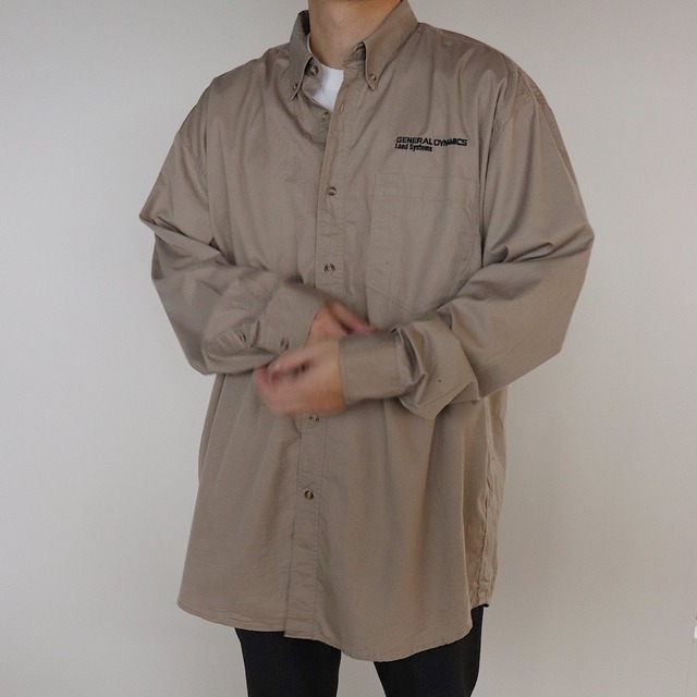 【USED】General Dynamics Work Shirts / Beige