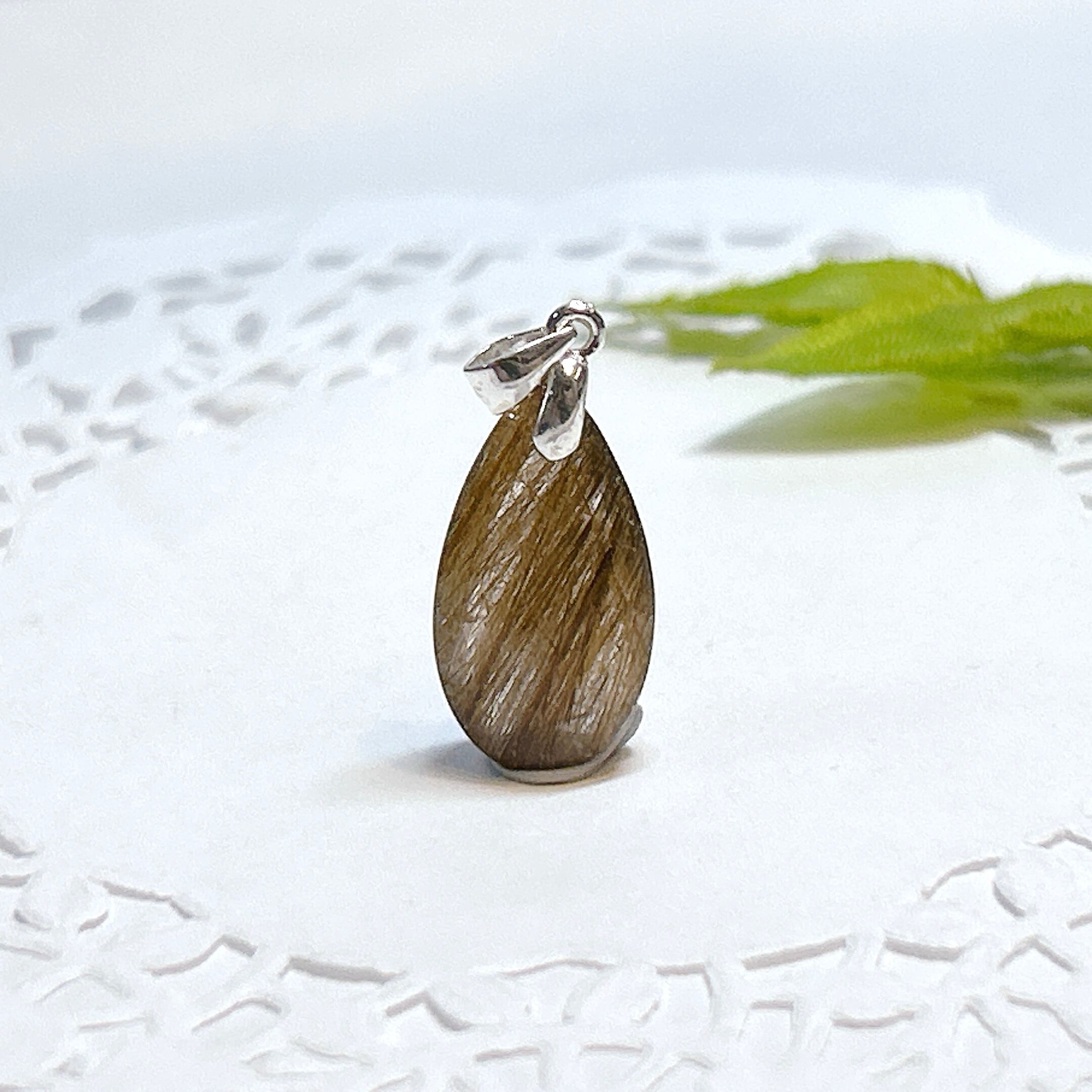 17950】コパールチルクォーツ ペンダント Rutile Quartz Pendant