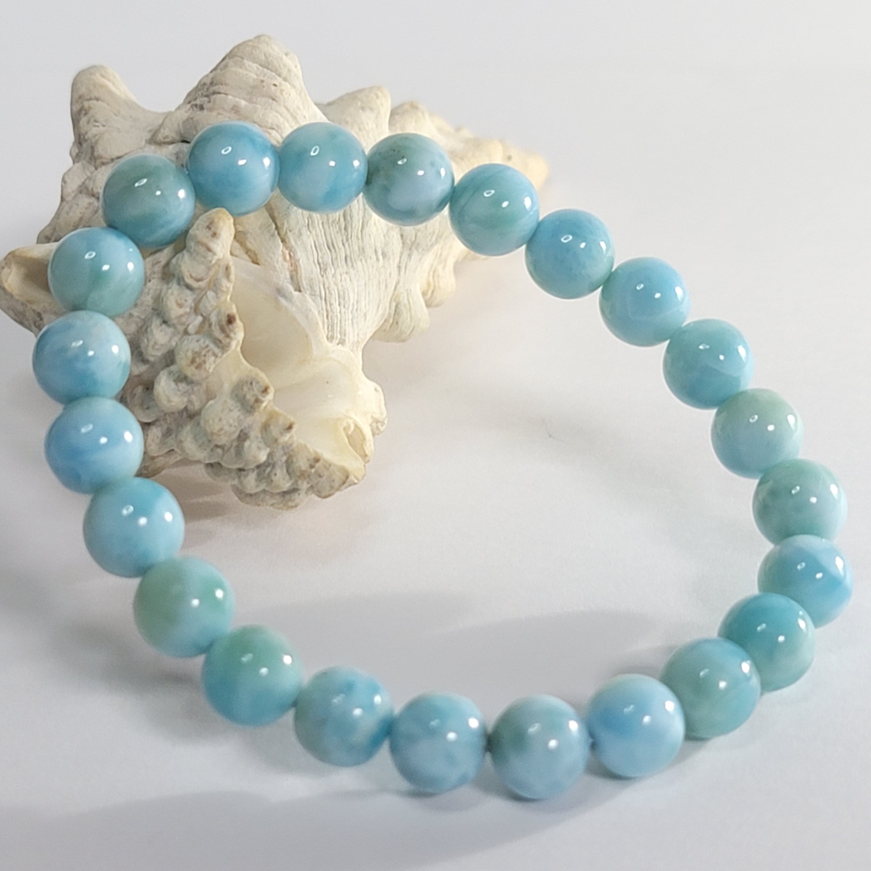 高品質 ラリマー 8mm ブレスレット 天然石 | mermaid stone BASE店 高品質 ラリマー 8mm ブレスレット 天然石 | mermaid stone BASE店