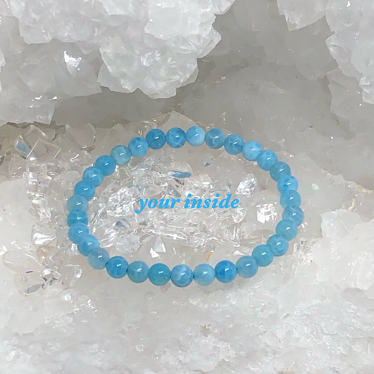 ラリマー 64面水晶 パワーストーン ブレスレット 【公式通販】