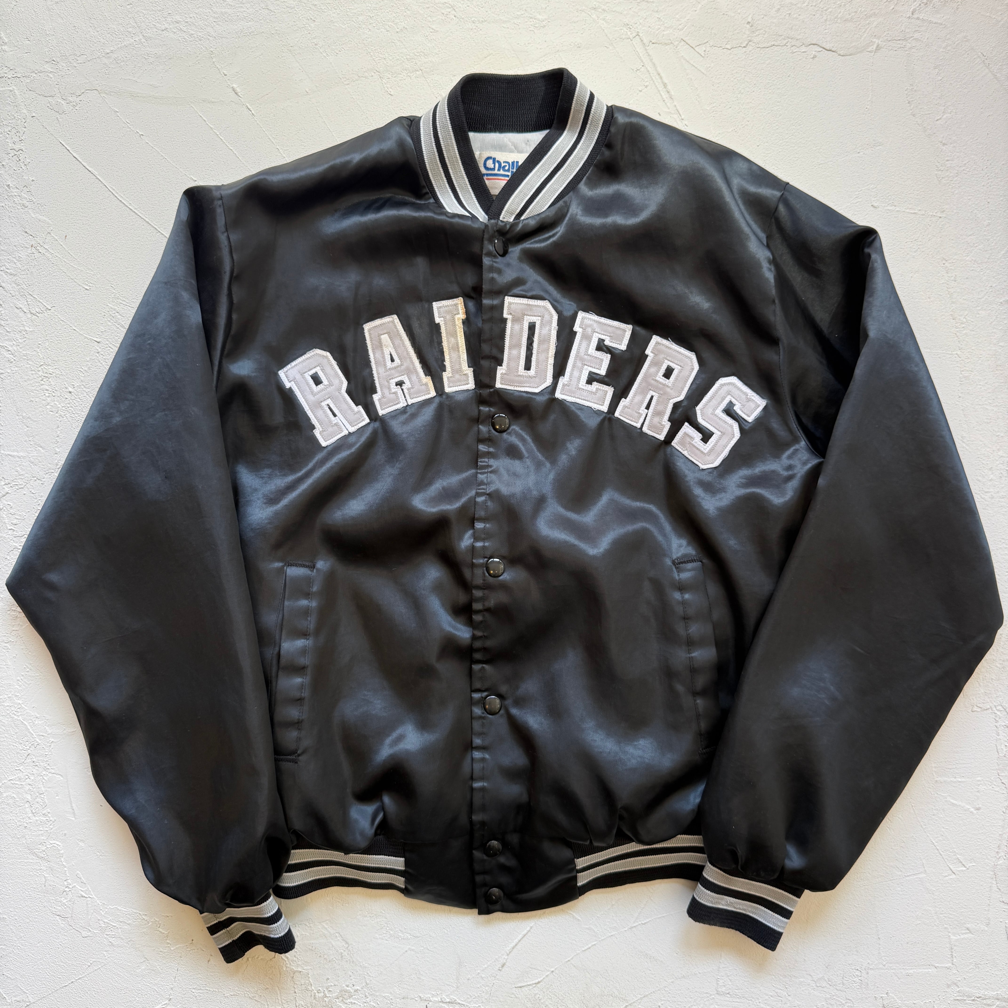 USA製 RAIDERS Chalk Line Nylon jacket 着画 レイダース | SOMEHOW