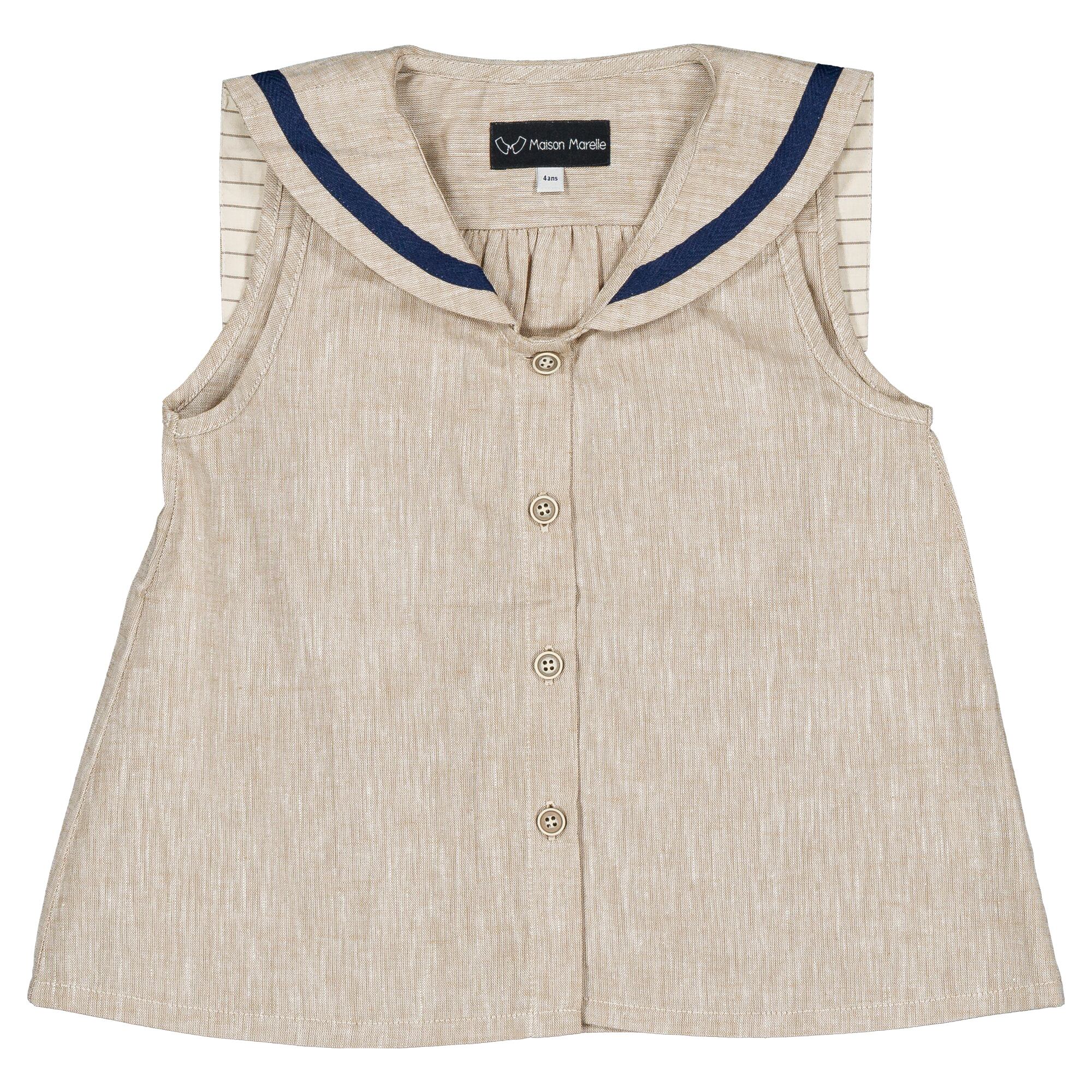 【予約・特典あり】Maison Marelle / Blouse COLYSEE- beige / 6Y~12Y