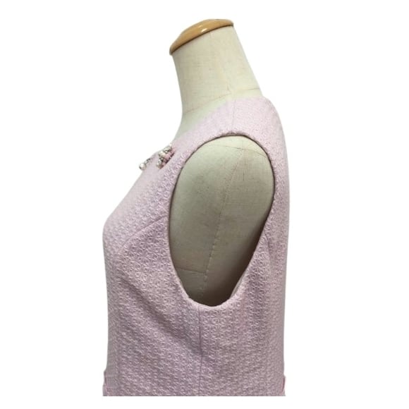 スーパービューティー ジャンパースカート配色 切替 ウェストレース使