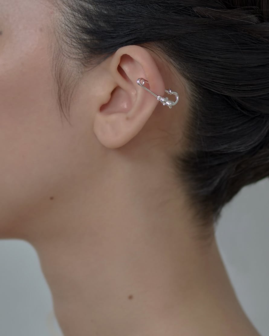 うさぎ pin earring ® SILVER925 16G 18G #LJ18002P うさぎ安全