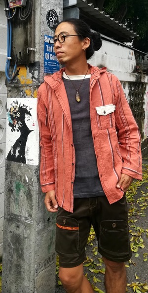 Hood Shirt Autumn 「 Orange 」