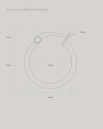 〔New〕シルバーフープピアス(ミディアム)