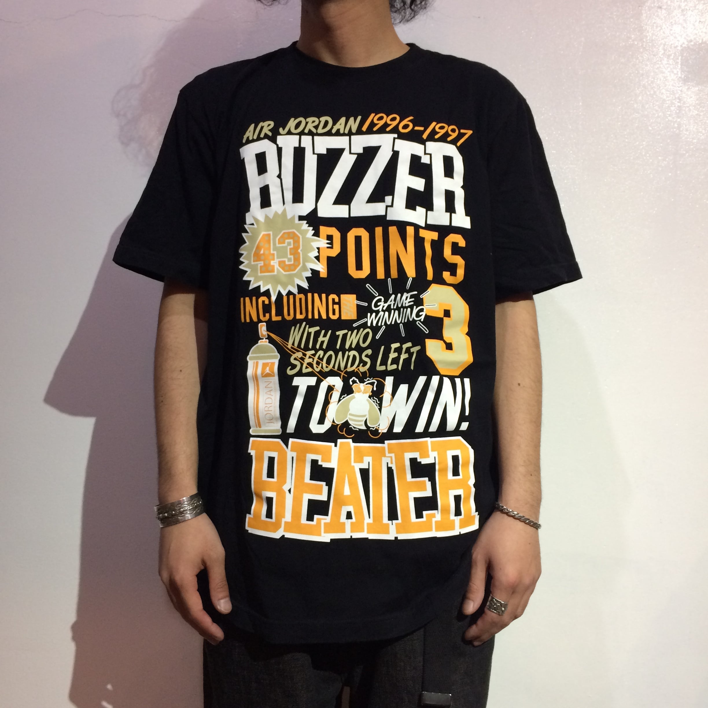 『送料無料』NIKE AIR JORDAN プリントTシャツ Lサイズ 黒 スポーツ | 古着屋 Uan powered by BASE