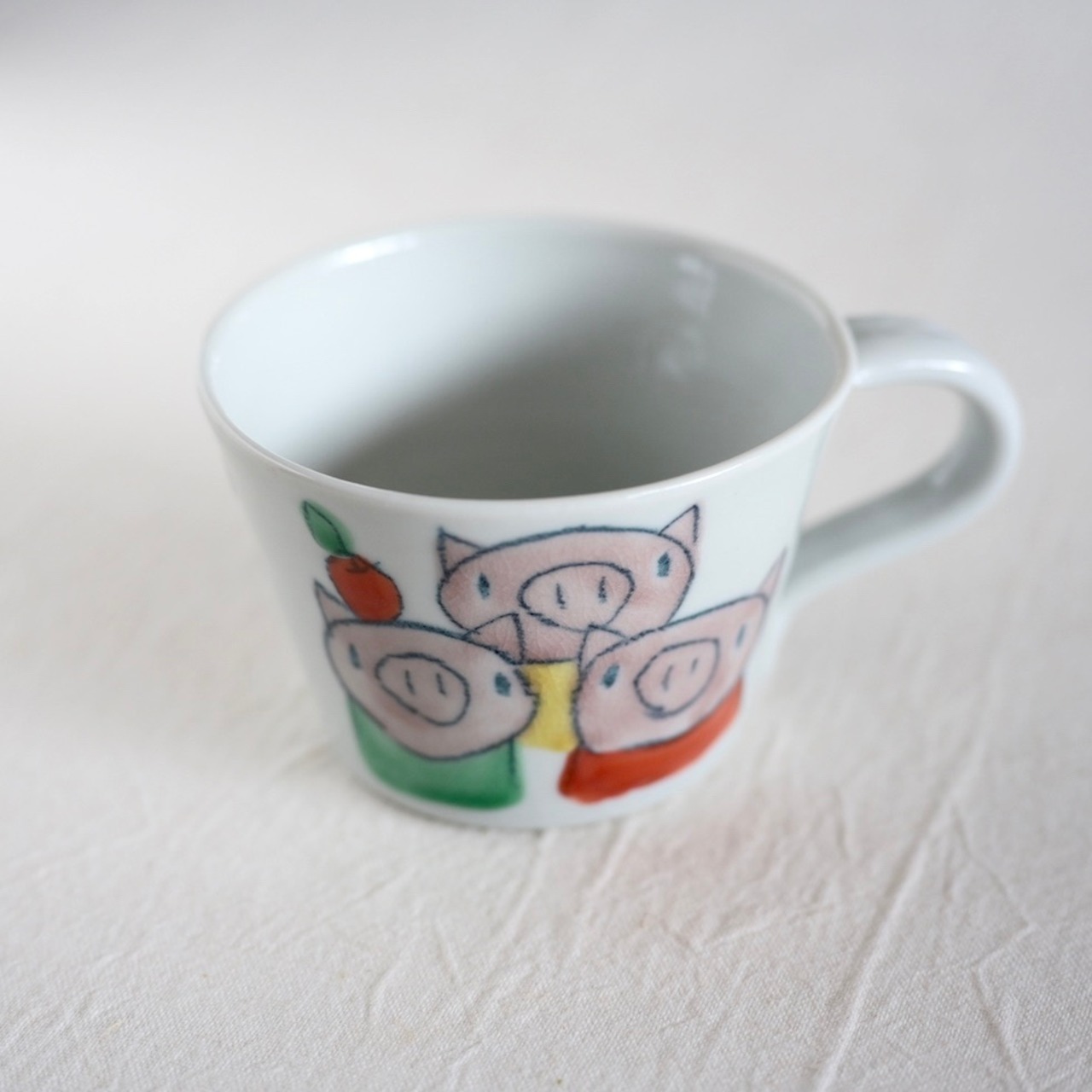 村田菜穂美作　子供用ミニマグ　「3びきのこぶた」［2104130000300］