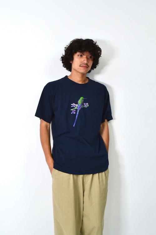 2001年 USA製 bird art print T-shirt