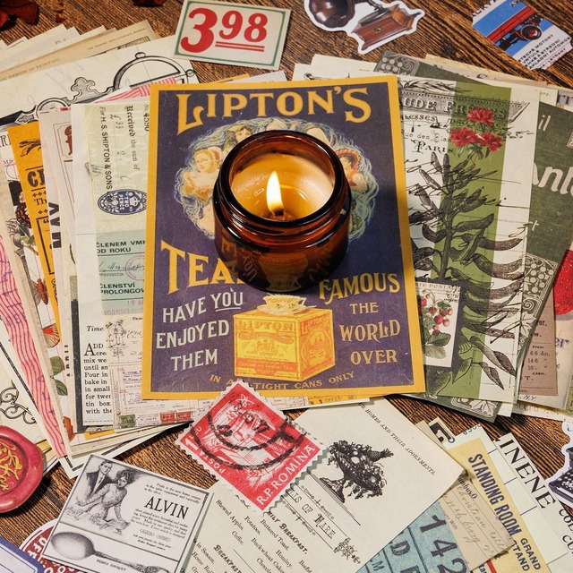 ヴィンテージ風素材100点セット　博物馆收录（Museum Collection）シリーズ【陌墨(MO-CARD)】[MC-22m]