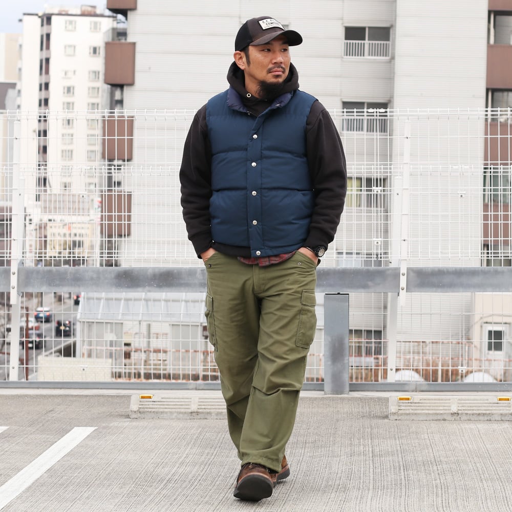 Crescent Down Works クレセントダウンワークス NAVY ダウンベスト 60 ...