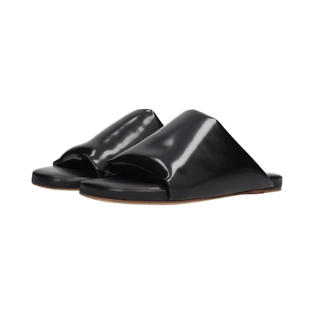 BOTTEGA VENETA ボッテガヴェネタ レディース スライドサンダル レザー ブラック