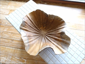 チーク無垢材 プリミティブトレイbreit35cm 菓子鉢 菓子器 入れ物 サラダボウル 小物入れ 自然な様 世界三大銘木
