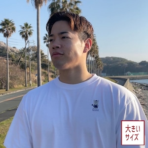 カタブル ワンポイント Tシャツ【ホワイト】《2XL-3XL》大きいサイズ