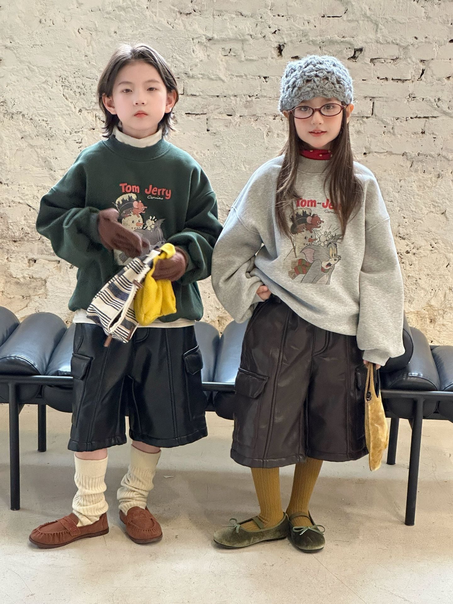 裏起毛イラストトレーナー