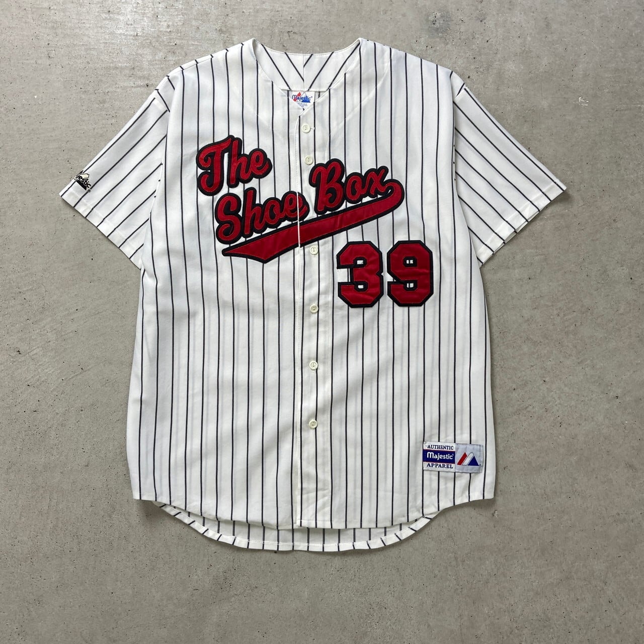 J【中古品】JASBA ジャスバ 西ドイツ 骨董品 ヴィンテージ 1960年代～ USA製 マジェスティック MAJESTIC The Shoe Box ストライプ柄 ベース